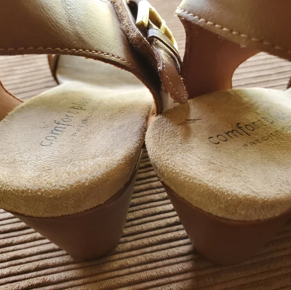 Comfortview Predictions Women's Wedge heel open toe ankle strap sandals 10W - Picture 13 of 13